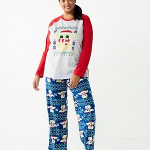 Plus Size Jammies ® Star Wars The Mandalorian Grogu Aka Baby Yoda Pajama Set 2X